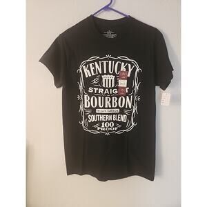 Kentucky Bourbon Mens Black Short Sleeve T-Shirt Size Small